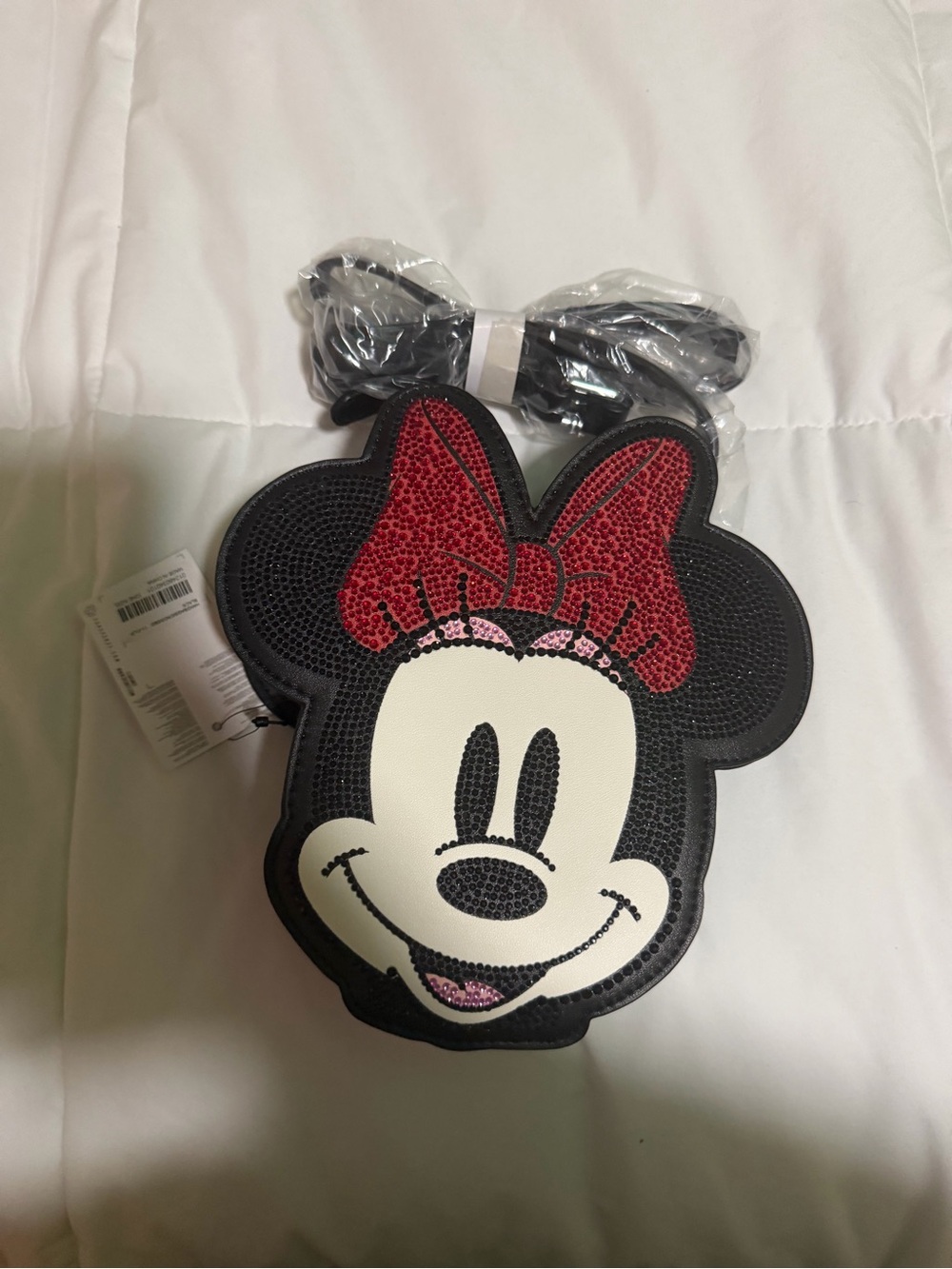 Forever 21 Sequin Minnie Mouse Crossbody Bag - Black, Red, Cream, Pink